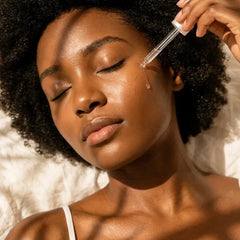 Facial care products including cleansers, serums, and face moisturizers