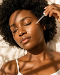 Facial care products including cleansers, serums, and face moisturizers