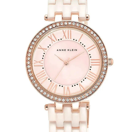 Anne Klein Women’s Ceramic Bracelet Watch – Model AK/2130RGLP