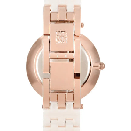 Anne Klein Women’s Ceramic Bracelet Watch – Model AK/2130RGLP