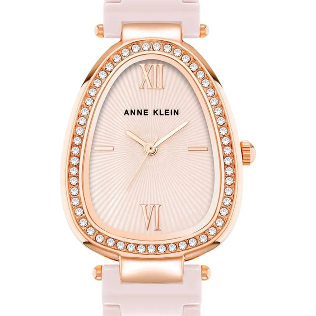 Anne Klein Women’s Analog Ceramic Watch – Model AK/5012RGBH