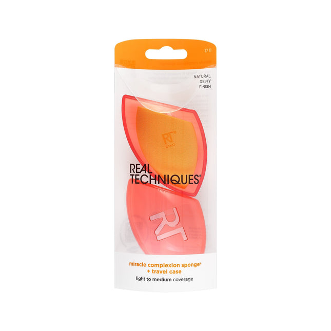 Real Techniques Miracle Complexion Sponge Makeup Blender + Travel Case-Impulse Warehouse UAE