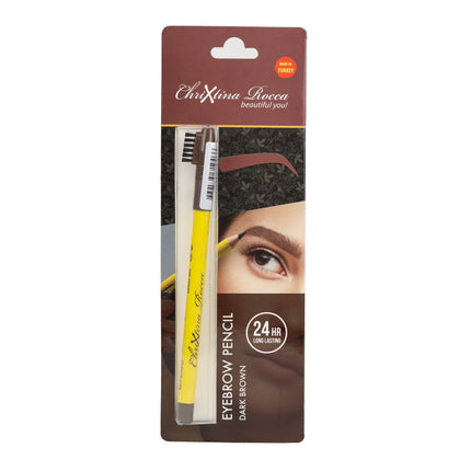 Chrixtina Rocca Beautiful You Eyebrow Pencil With Brush Dark Brown-xpressionsstyle