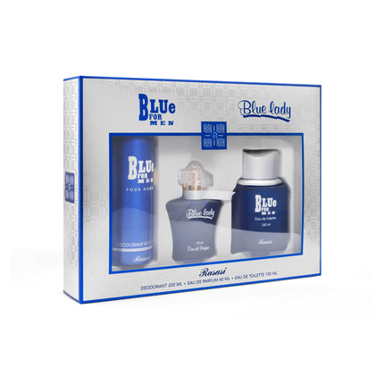 Rasasi Blue for Men & Blue Lady Fragrance Gift Set