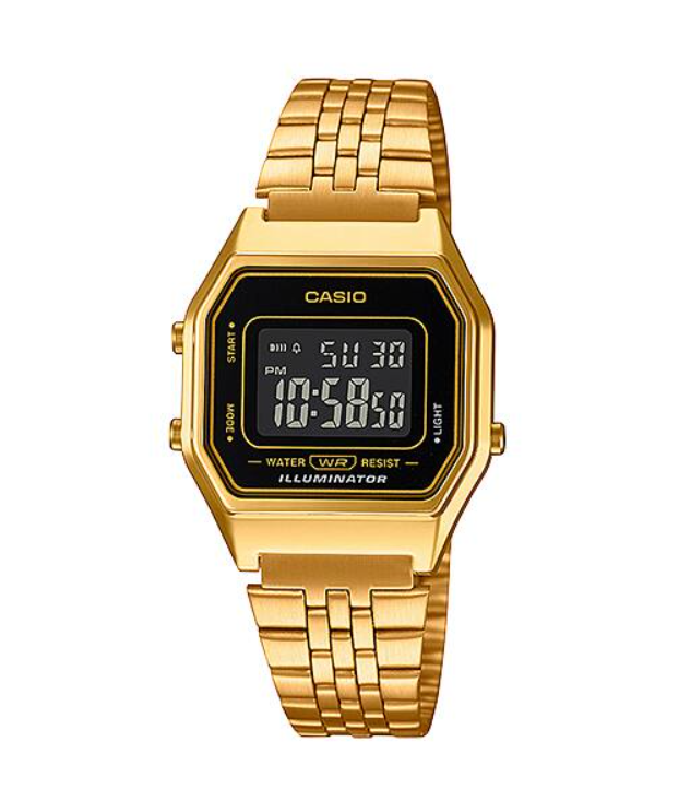 ساعة كاسيو LA680WGA-1B الكلاسيكية للجنسين