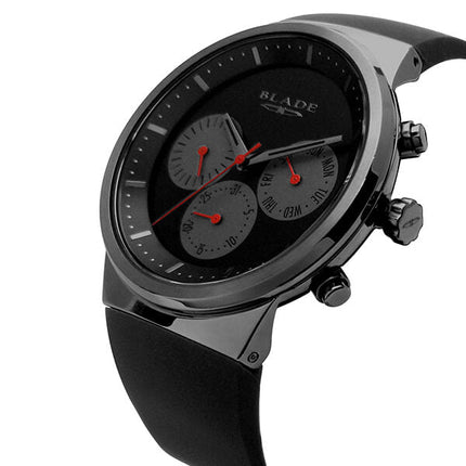 BLADE Indie Gun 3565G5ANN PVD Gun Plated SS Case and Silicon Strap Watch-xpressionsstyle