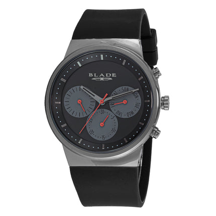 BLADE Indie Gun 3565G5ANN PVD Gun Plated SS Case and Silicon Strap Watch-xpressionsstyle