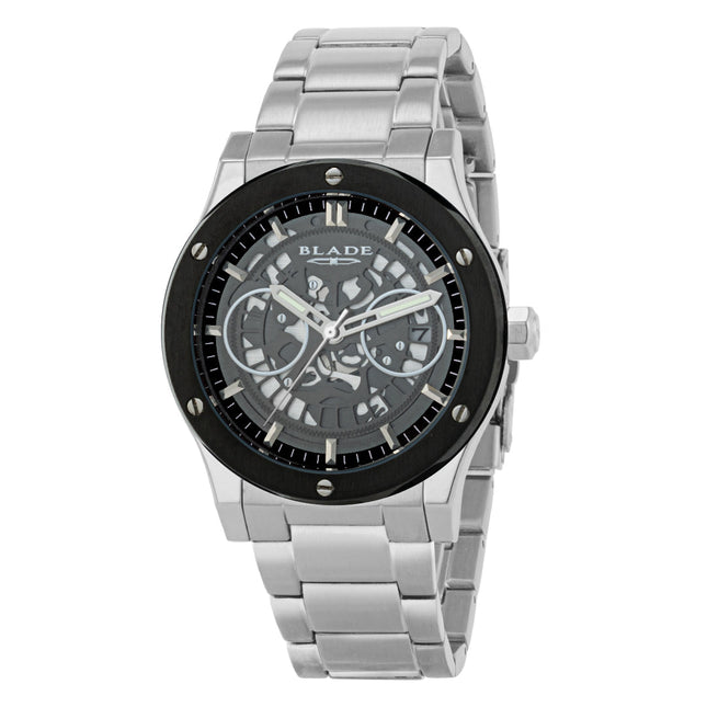 BLADE Twist Mono 3581G2MNS SS Case & Band Date Men's Watch-Impulse Warehouse UAE