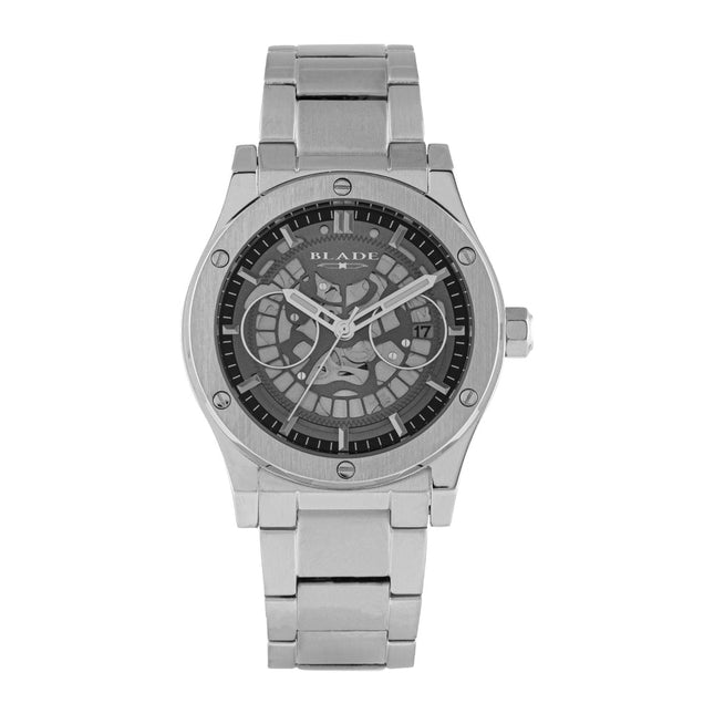 BLADE Twist Grey 3745G2SGS – ساعة يد للرجال يابانية بتقويم كوارتز من مجموعة Agenda