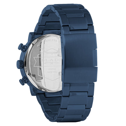 BLADE Aztec 3585G2BBB Blue SS Case and Band Men's Watch-xpressionsstyle