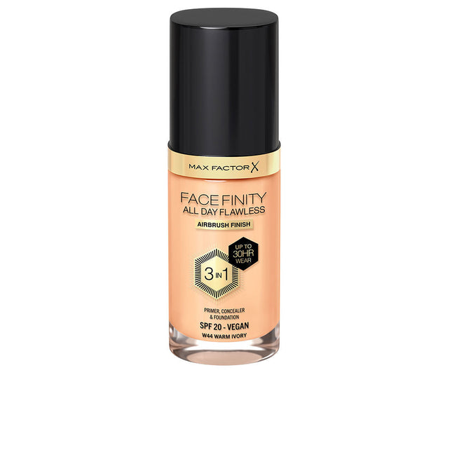 Max Factor Facefinity All Day Flawless Foundation - W44 Warm Ivory (30ml)-xpressionsstyle