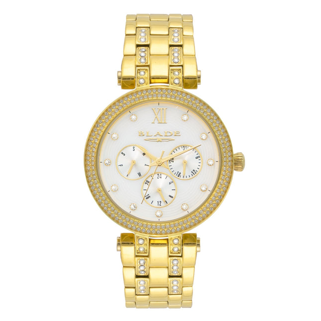 BLADE Dazzle Gem 3632L2GHG SS Case & Band Multifunction Women's Watch-Impulse Warehouse UAE