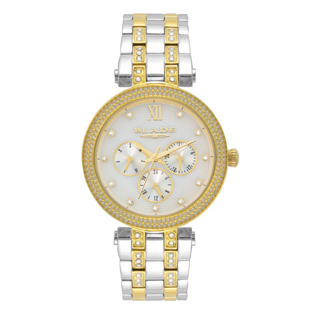 BLADE Dazzle Ivory 3632L2TST SS Case & Band Multifunction Women's Watch-Impulse Warehouse UAE