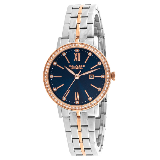 BLADE Intense Bichrome 3637L2UBU SS Case & Band Date Women's Watch-Impulse Warehouse UAE