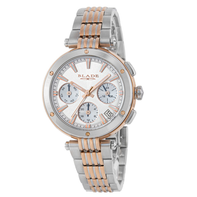 ساعة BLADE Allure SS Shell 3739L2USU - مجموعة Mystique بسوار مزدوج الوظائف للسيدات