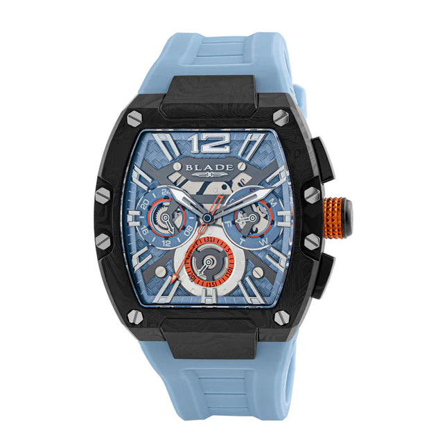 BLADE Magnifique Aqua Dark 3652G5NZZ SS Case & Silicone Strap Multifunction Men’s Watch