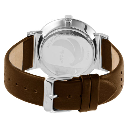 BLADE Wanderer Bichrome 3683G1UBO SS & Leather Date Men's Watch-xpressionsstyle