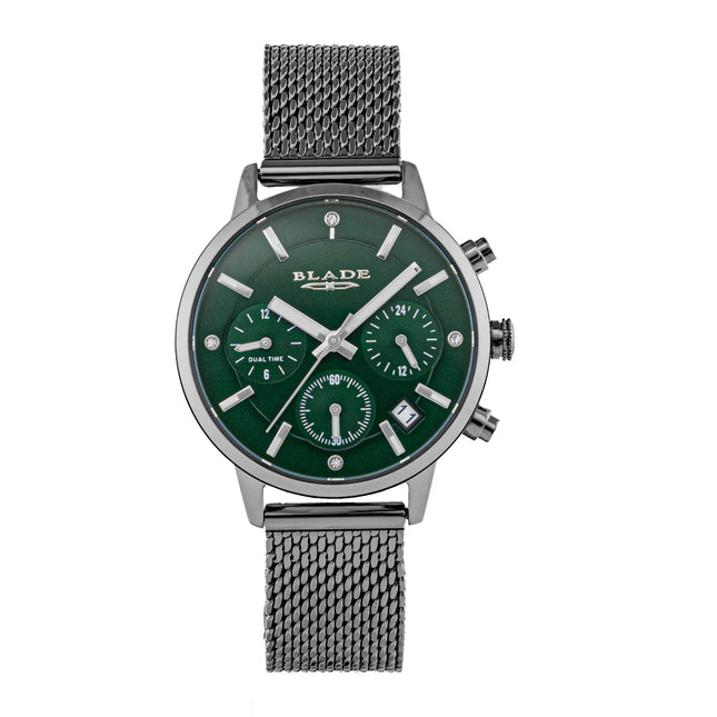 BLADE Venus Forest 3688L2AEA SS Case & Mesh Strap Multifunction Women’s Watch