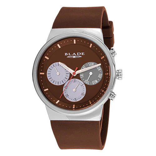 BLADE Indie Brown 3705G5SOO SS Case & Silicone Strap Multifunction Men’s Watch