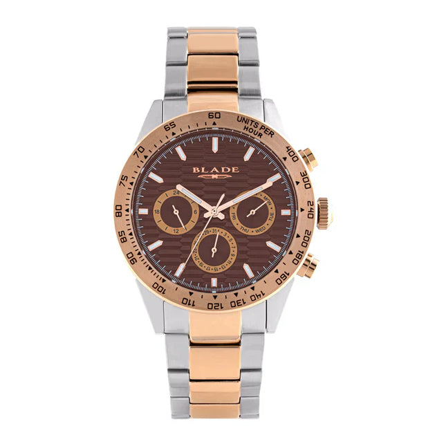 BLADE Echelon SS Ombre 3708G2UOU SS Case & Band Multifunction Men's Watch