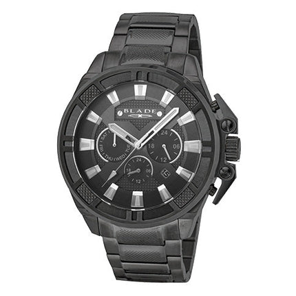 BLADE Crossfire Gun 3712G2AGA SS Case & Band Multifunction Men's Watch