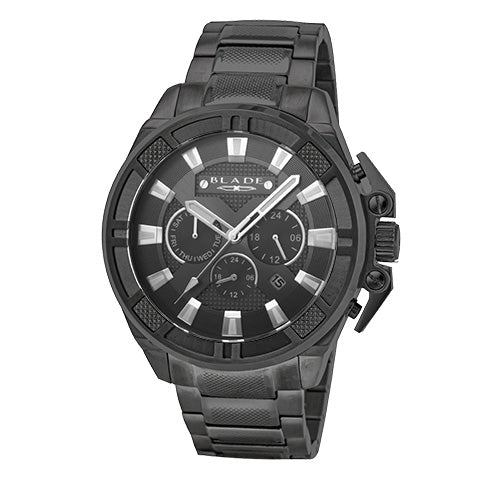 BLADE Crossfire Gun 3712G2AGA SS Case & Band Multifunction Men's Watch