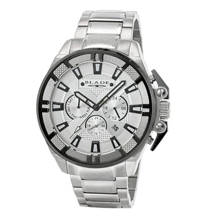 BLADE Crossfire Mono 3712G2MSS SS Case & Band Multifunction Men’s Watch