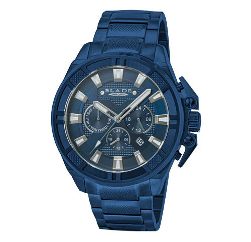 BLADE Crossfire Ocean 3712G2QBB SS Case & Band Multifunction Men’s Watch
