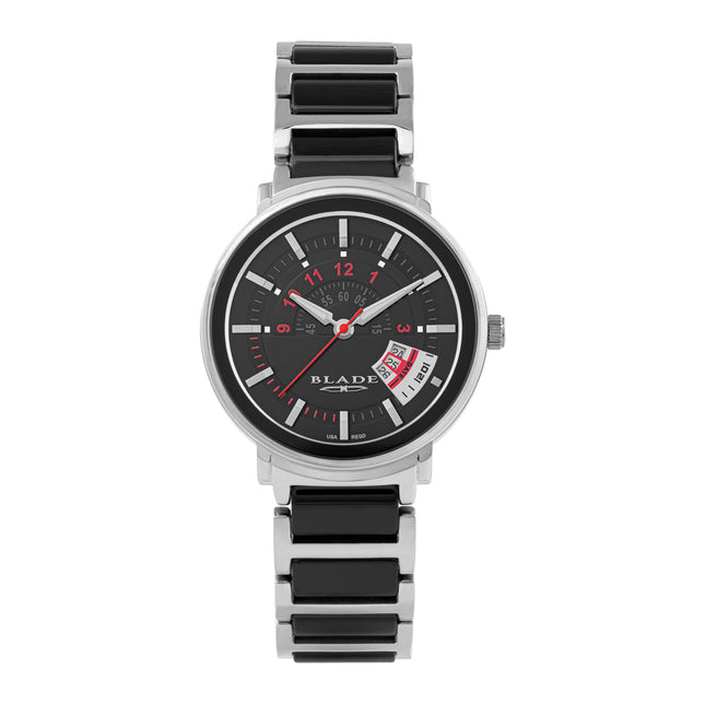 BLADE Jazz Black 3728L4SNN - ساعة نسائية كوارتز بتاريخ ياباني من مجموعة ديناميكو