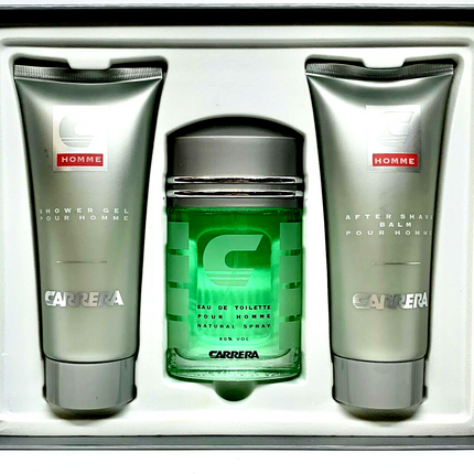 Carrera 3 Piece Gift Set for Men EDT 100ml + 200 ml Shower Gel + 200 ml After Shave-xpressionsstyle