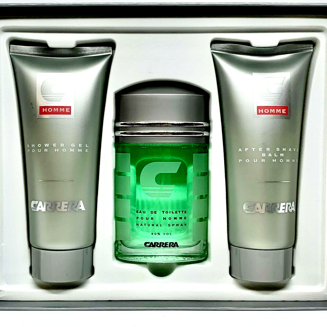 Carrera 3 Piece Gift Set for Men EDT 100ml + 200 ml Shower Gel + 200 ml After Shave-xpressionsstyle