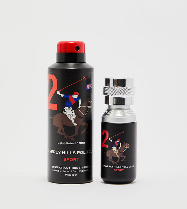 Beverly Hills Polo Club Sport No 2 Gift Set for Men EDT-xpressionsstyle