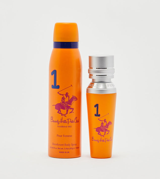 Beverly Hills Polo Club No.1 Gift Set for Women EDP 50Ml + Deodorant 150Ml-xpressionsstyle