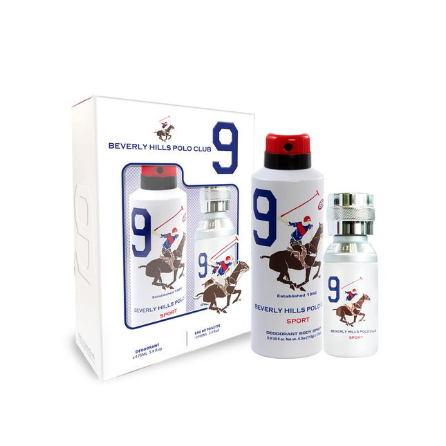 Beverly Hills Polo Club Sport Gift Set for Men Deodorant EDT 175ml & Perfume 50ml-xpressionsstyle