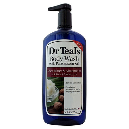 Dr Teal's Epsom Salt Body Wash Shea Butter & Almond Oil 710ml-xpressionsstyle