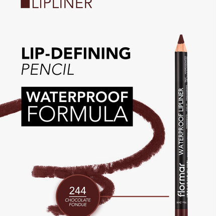 Flormar Waterproof Lipliner Pencil - 244 Chocolate Fondue