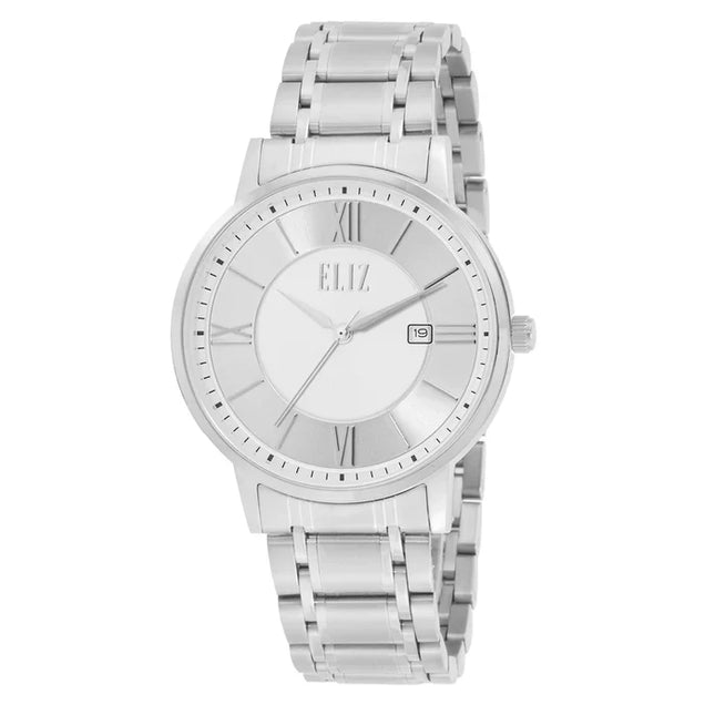ELIZ ES8804G2SSS Metal Case and Bracelet Calendar Men's Watch