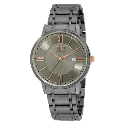 ELIZ ES8804G2AGA Metal Case and Bracelet Calendar Men's Watch