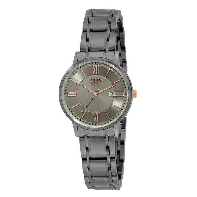 ELIZ ES8804L2AGA Metal Case and Bracelet Calendar Women's Watch