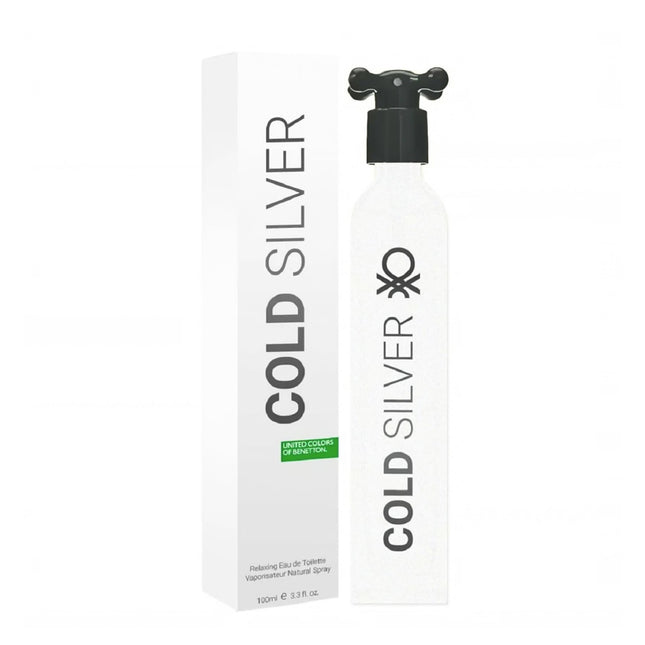 Benetton Cold Silver for Men EDT 100ml-Impulse Warehouse UAE