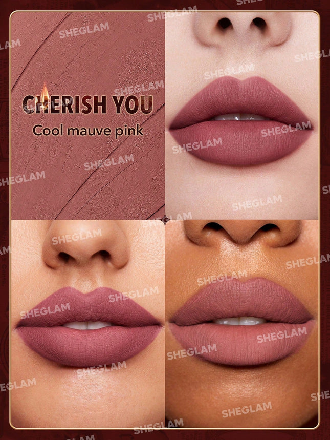 Sheglam Dynamatte Boom Long-Lasting Matte Lipstick (Ember Rose Ver.)-Impulse Warehouse UAE