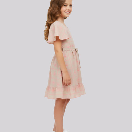 Girl’S All Over Embroidered Dress – image 3