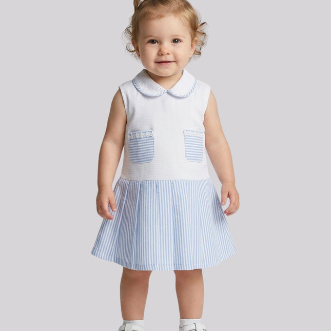 Baby Girl's Casual Striped Dress