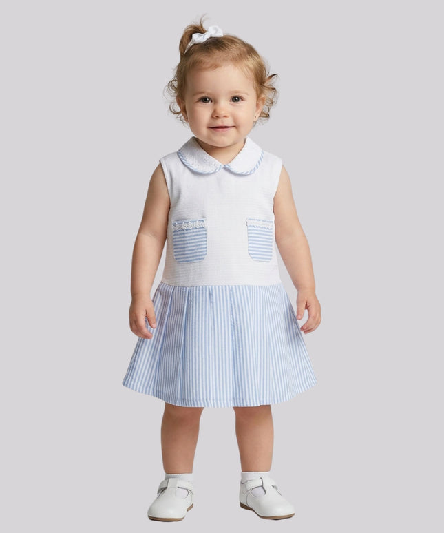 Baby Girl's Casual Striped Dress