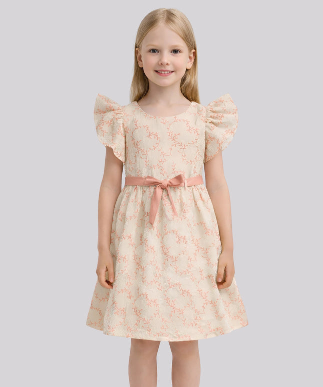 Girl's All Over Printed Dress
