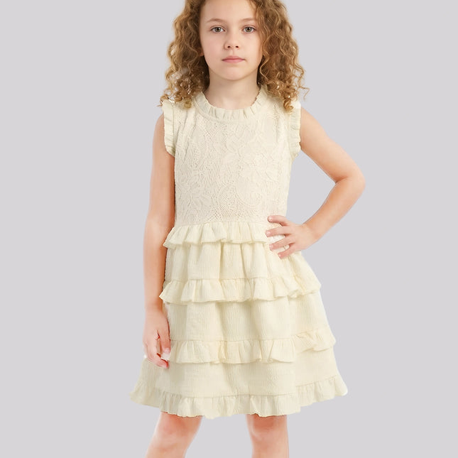 Girl's Casual Ruffle Dress