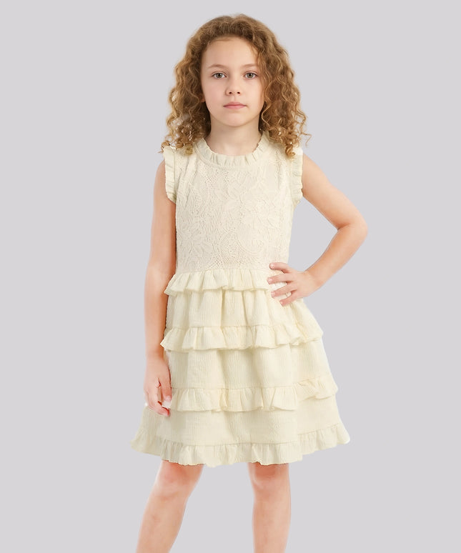 Girl's Casual Ruffle Dress