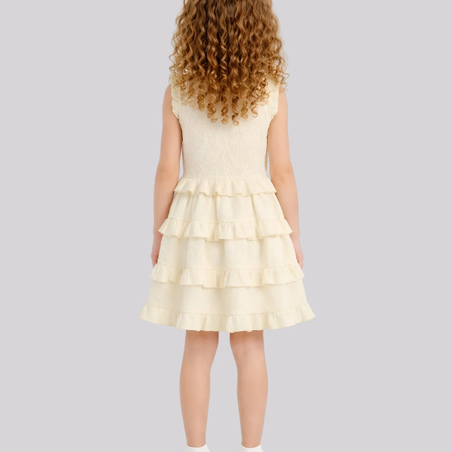 Girl's Casual Ruffle Dress – image 2