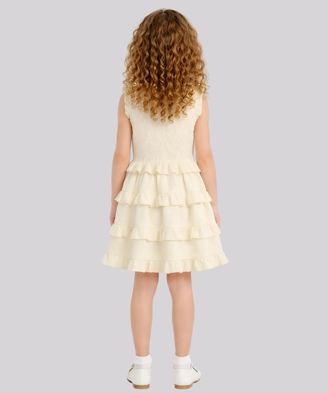Girl's Casual Ruffle Dress – image 2