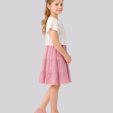 Girl's Casual Dress  With Shrug – image 3